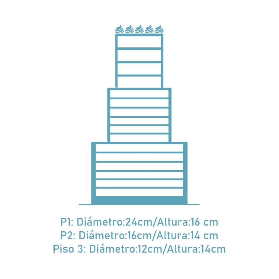 3 pisos altos