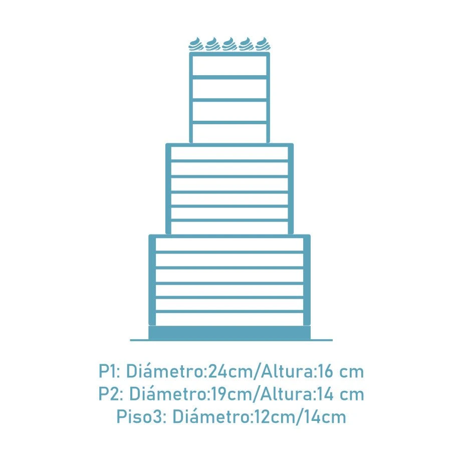 3 pisos altos