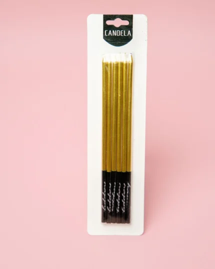 Velas de lujo dorada