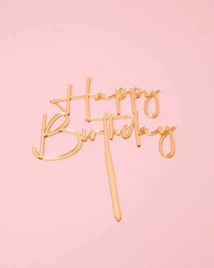 Topper acrilico Happy Birthday